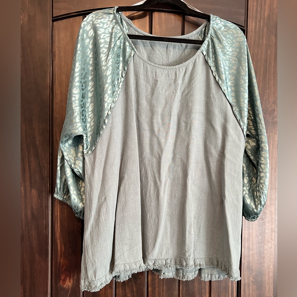 Boutique top, green, size XL